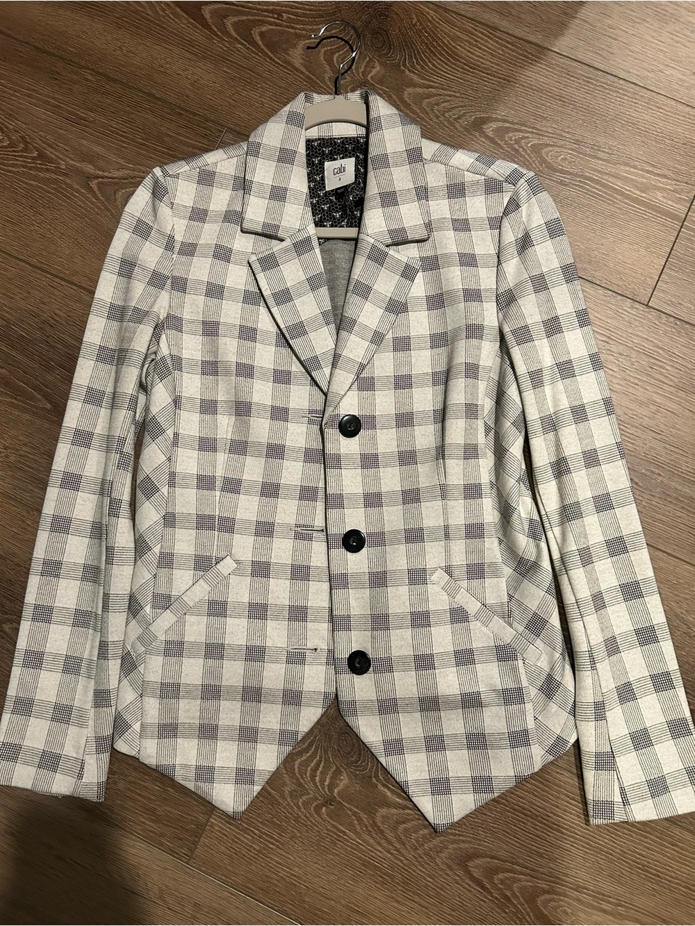 Cabi Valentina Plaid Blazer